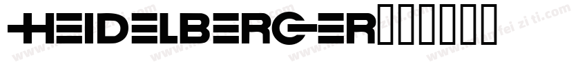 heidelberger字体转换