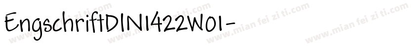 EngschriftDIN1422W01字体转换