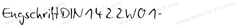 EngschriftDIN1422W01字体转换