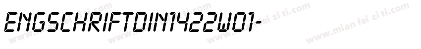 EngschriftDIN1422W01字体转换