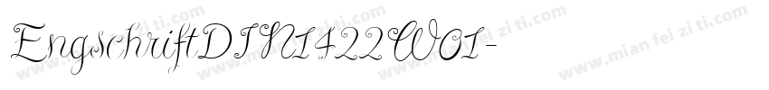 EngschriftDIN1422W01字体转换
