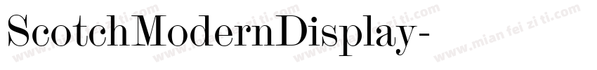 ScotchModernDisplay字体转换