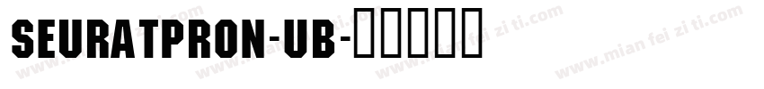 SeuratProN-UB字体转换