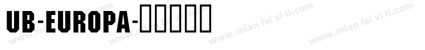 UB-Europa字体转换