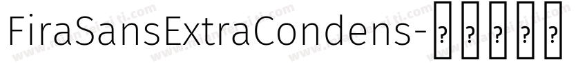 FiraSansExtraCondens字体转换