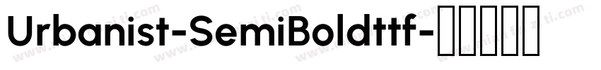 Urbanist-SemiBoldttf字体转换