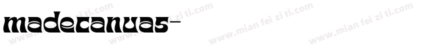 madecanvas字体转换