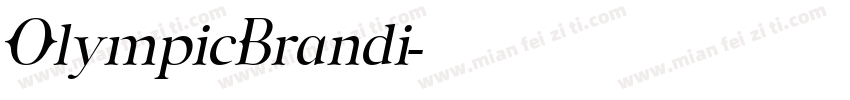 OlympicBrandi字体转换