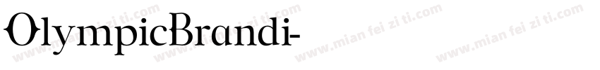 OlympicBrandi字体转换