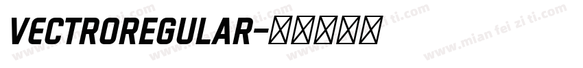 VECTRORegular字体转换