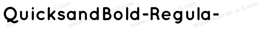 QuicksandBold-Regula字体转换