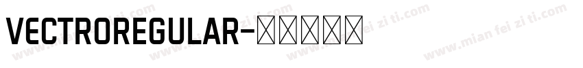 VECTRORegular字体转换