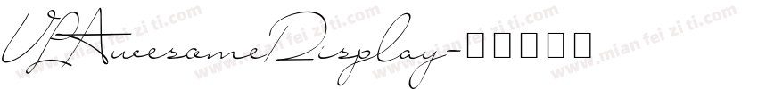 VLAwesomeDisplay字体转换