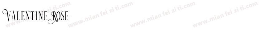 ValentineRose字体转换