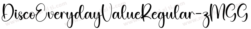 DiscoEverydayValueRegular-zMGG字体转换