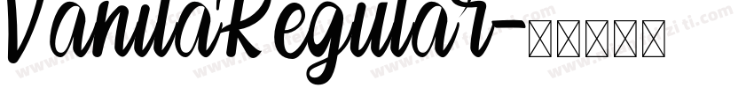VanilaRegular字体转换