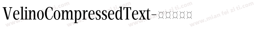 VelinoCompressedText字体转换