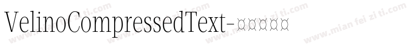 VelinoCompressedText字体转换