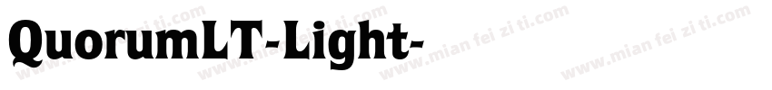 QuorumLT-Light字体转换