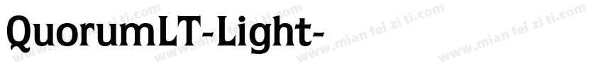 QuorumLT-Light字体转换