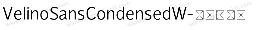 VelinoSansCondensedW字体转换