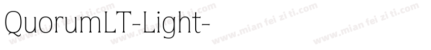 QuorumLT-Light字体转换