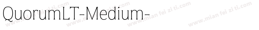 QuorumLT-Medium字体转换