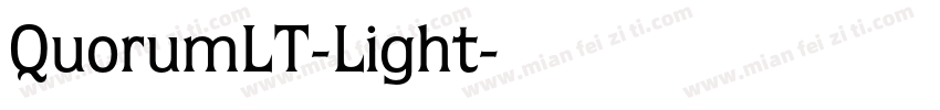QuorumLT-Light字体转换
