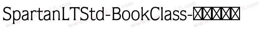 SpartanLTStd-BookClass字体转换