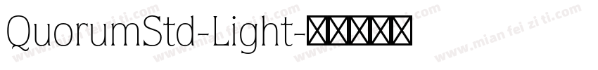 QuorumStd-Light字体转换