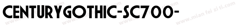 CenturyGothic-SC700字体转换