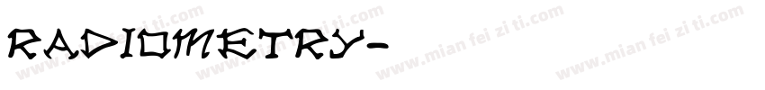 Radiometry字体转换
