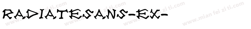 radiatesans-ex字体转换