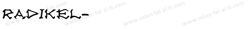 radikel字体转换