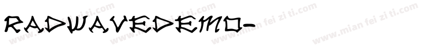 radwavedemo字体转换