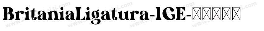 BritaniaLigatura-1GE字体转换