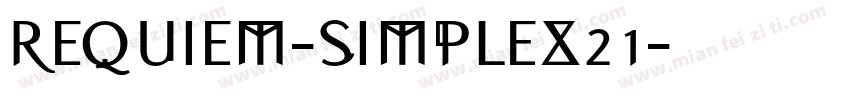 REQUIEM-SIMPLEX21字体转换