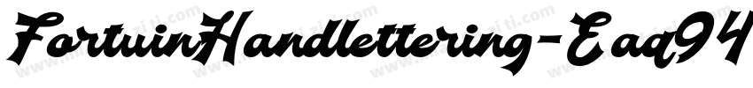 FortuinHandlettering-Eaq94字体转换