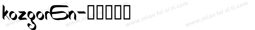 kozgor6n字体转换