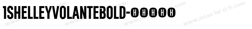 1ShelleyVolanteBold字体转换