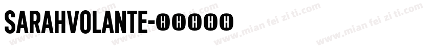 SarahVolante字体转换
