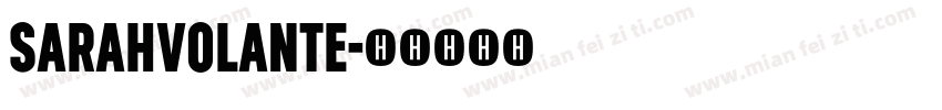 SarahVolante字体转换