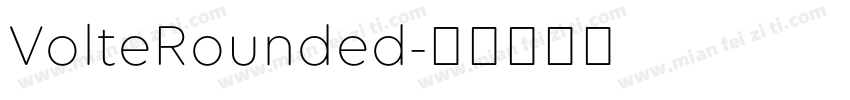 VolteRounded字体转换