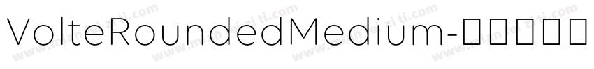 VolteRoundedMedium字体转换