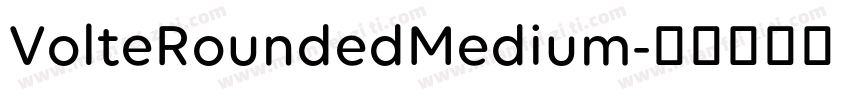 VolteRoundedMedium字体转换