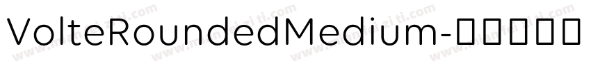 VolteRoundedMedium字体转换