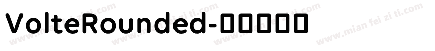VolteRounded字体转换