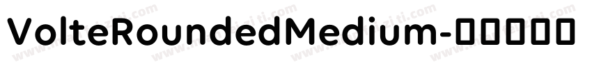 VolteRoundedMedium字体转换