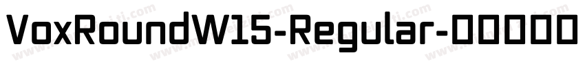 VoxRoundW15-Regular字体转换