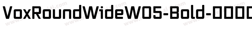 VoxRoundWideW05-Bold字体转换